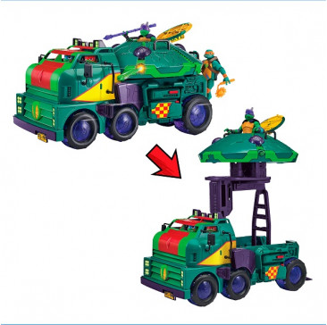 Машинка Танк Turtles Черепашек-ниндзя с фигуркой Майки, серия Rotmnt, 82521
