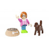 BRIO набор из человечка,собачки и миски 33952