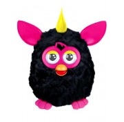 Интерактивная игрушка Furby (Ферби),черный с розовыми ушками