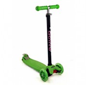 Самокат Triumf Active Maxi Flash SKL-07L, green, со светящимися колесами