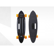 Скейтборд пластиковый Fishboard TTLS-409-BL/O, черный(оранжевые колеса)