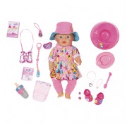 Baby born Zapf Creation 823-804 Бэби Борн Кукла Интерактивная в теплой одежде, 43 см