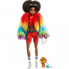 Кукла Барби Экстра в радужном пальто GVR04 с питомцем Barbie Mattel