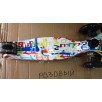 Трехколесный самокат X-Drive MAXI Print, XD5PL-P, со светящимися колесами, розовый