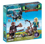 Набор с элементами конструктора Playmobil Dragons 70040pm Иккинг и Астрид