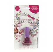 Детский лак для ногтей с блёстками Lucky сиреневый Т14131
