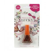 Детский лак для ногтей Lucky темно-золотой с блестками Т14141