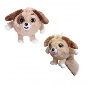 Игрушка 1 TOY Дразнюка-Zoo плюшевая коричневая собачка показывает язык 13см Т10349