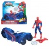Spider-Man B5760/B6392 Фигурка Марвел 15 см на транспортном средстве