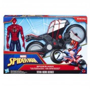 Игровой набор фигурка 30см Человека-Паука и мотоцикл B9767 Hasbro Spiderman Spider Cycle