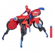 Игровой набор фигурка 15см Человека-Паука и транспорт 3в1 E0593 Hasbro Spiderman Spider Cycle