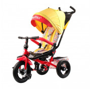 Трехколесный велосипед коляска Fisher Price HF9 желтый с надувными колесами 12/10