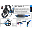 Городской самокат Y-Scoo RT 230 Slicker NEW Technology, blue